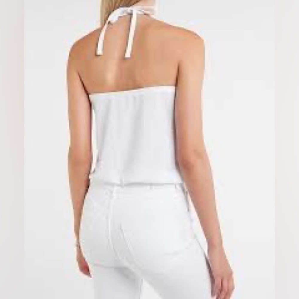 Express Ruffle Wrap Halter Cami - Picture 3 of 9